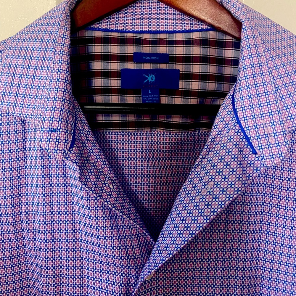 Edgar’s large button down reverse cuff shirt